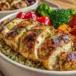 grilled chicken meal prep bowls - featured image