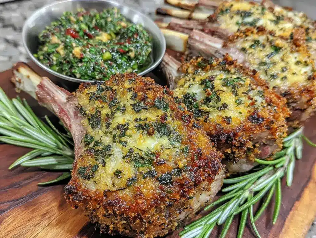 herb-crusted rack of lamb - featured image