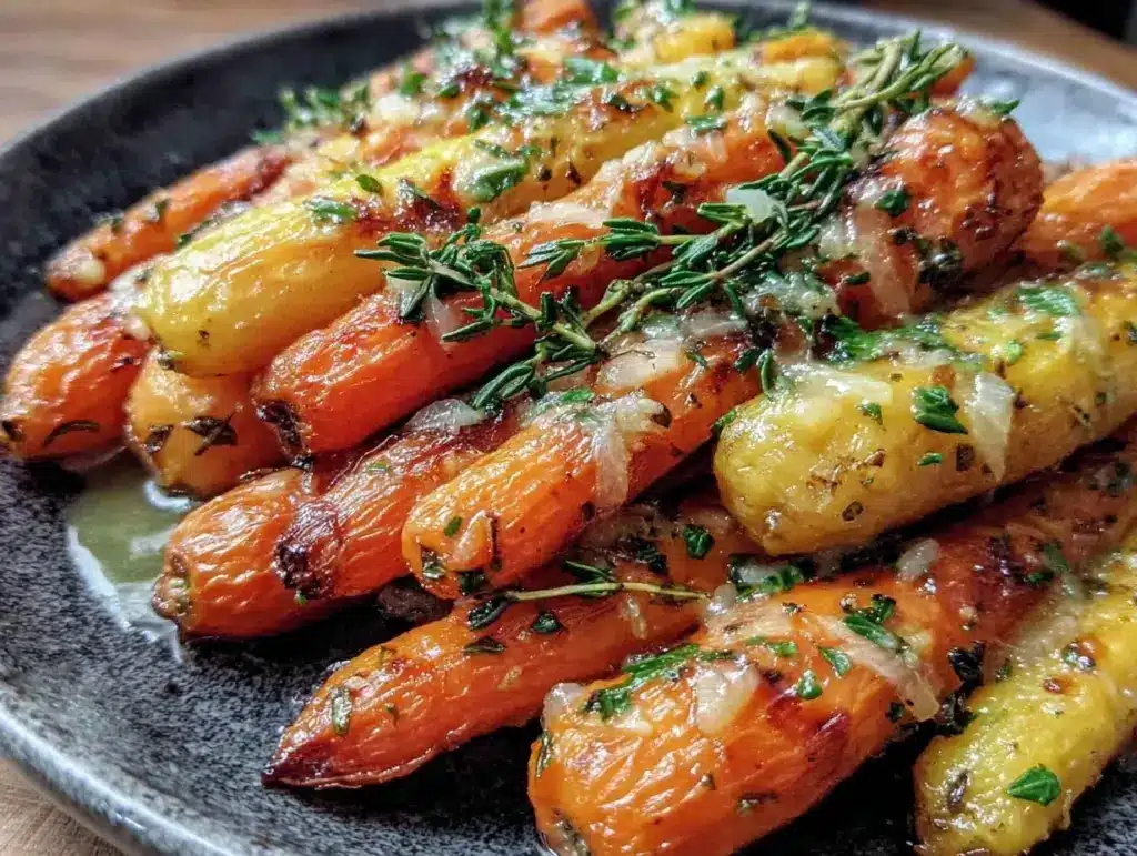 honey butter roasted carrots - featured image