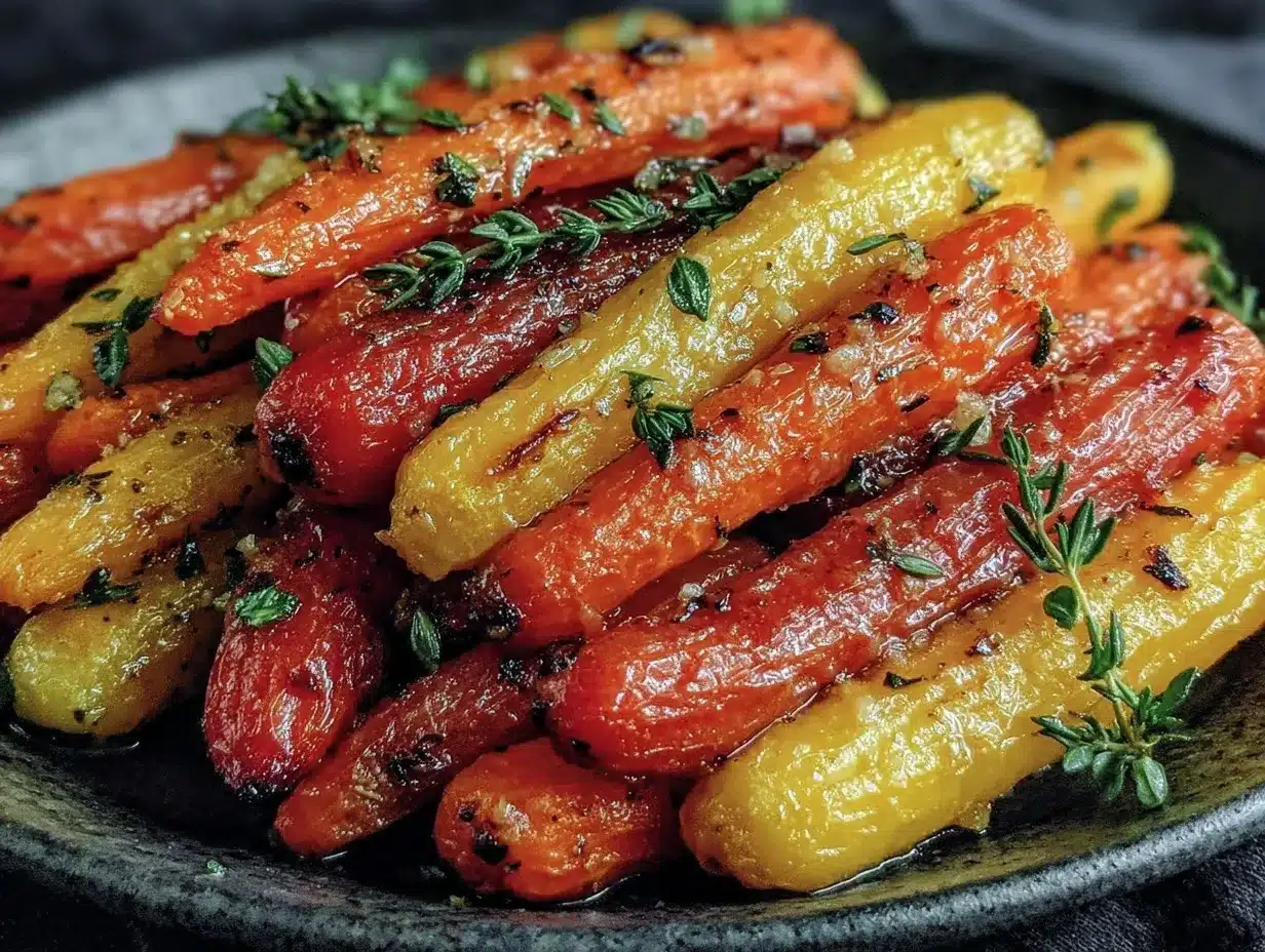 honey butter roasted carrots preparation steps