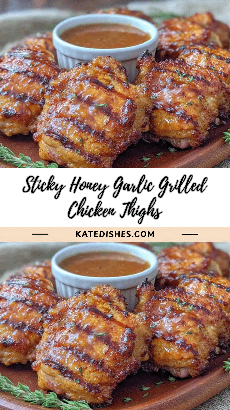 honey garlic grilled chicken thighs recipe