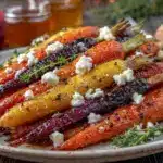 honey roasted rainbow carrots - featured image
