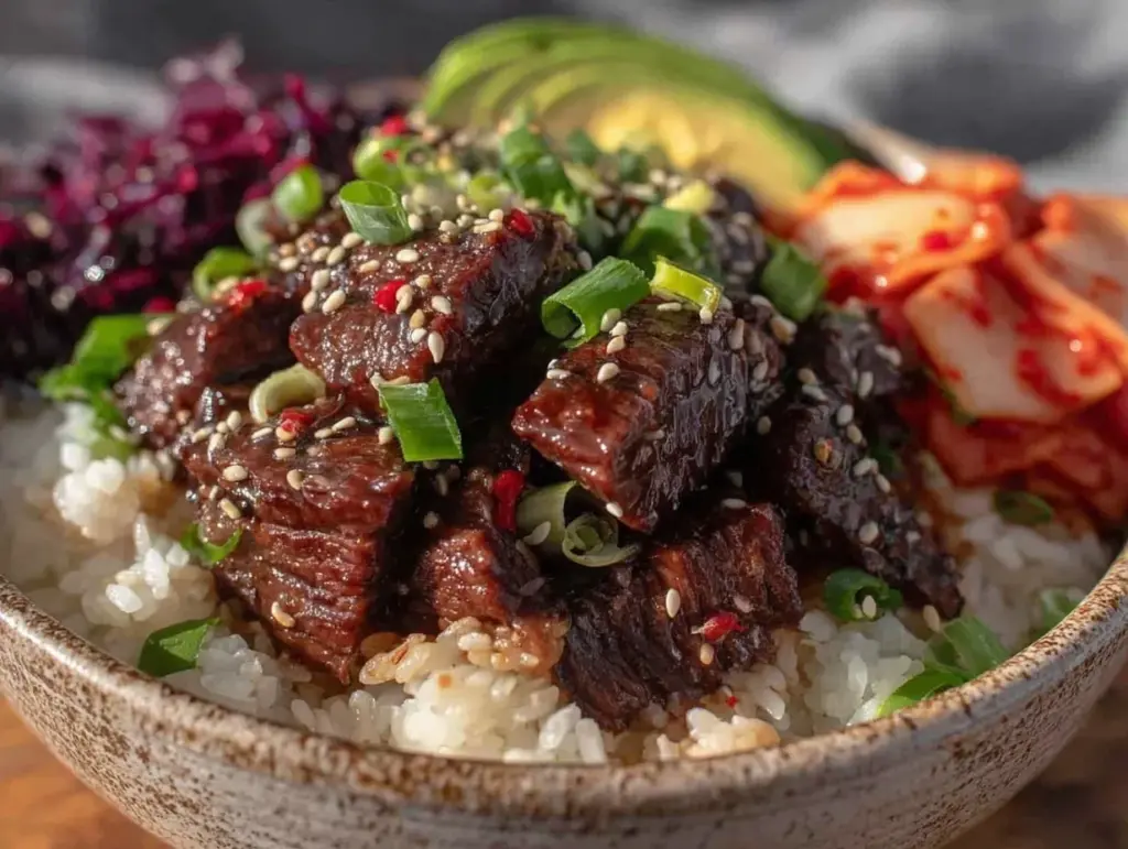 korean bbq beef bowls - featured image