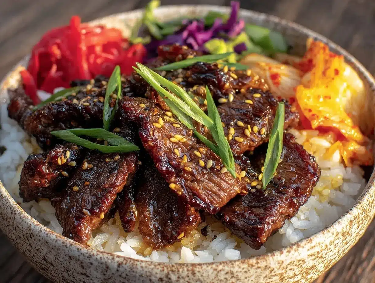 korean bbq beef bowls preparation steps