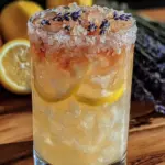 lavender lemonade gin fizz cocktail - featured image