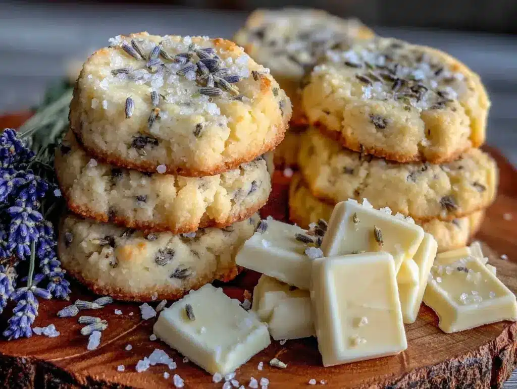 lavender shortbread cookies - featured image