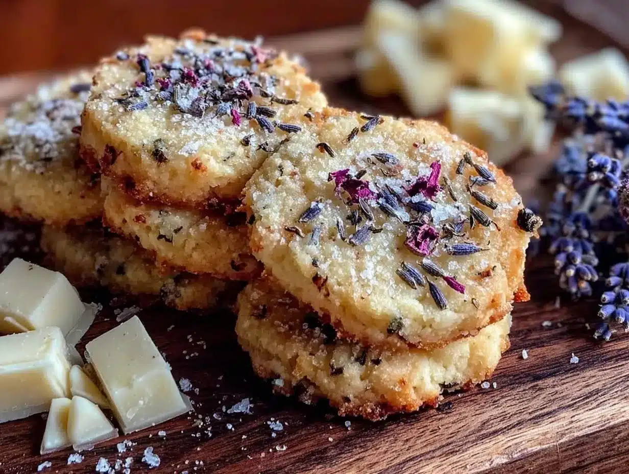 lavender shortbread cookies preparation steps