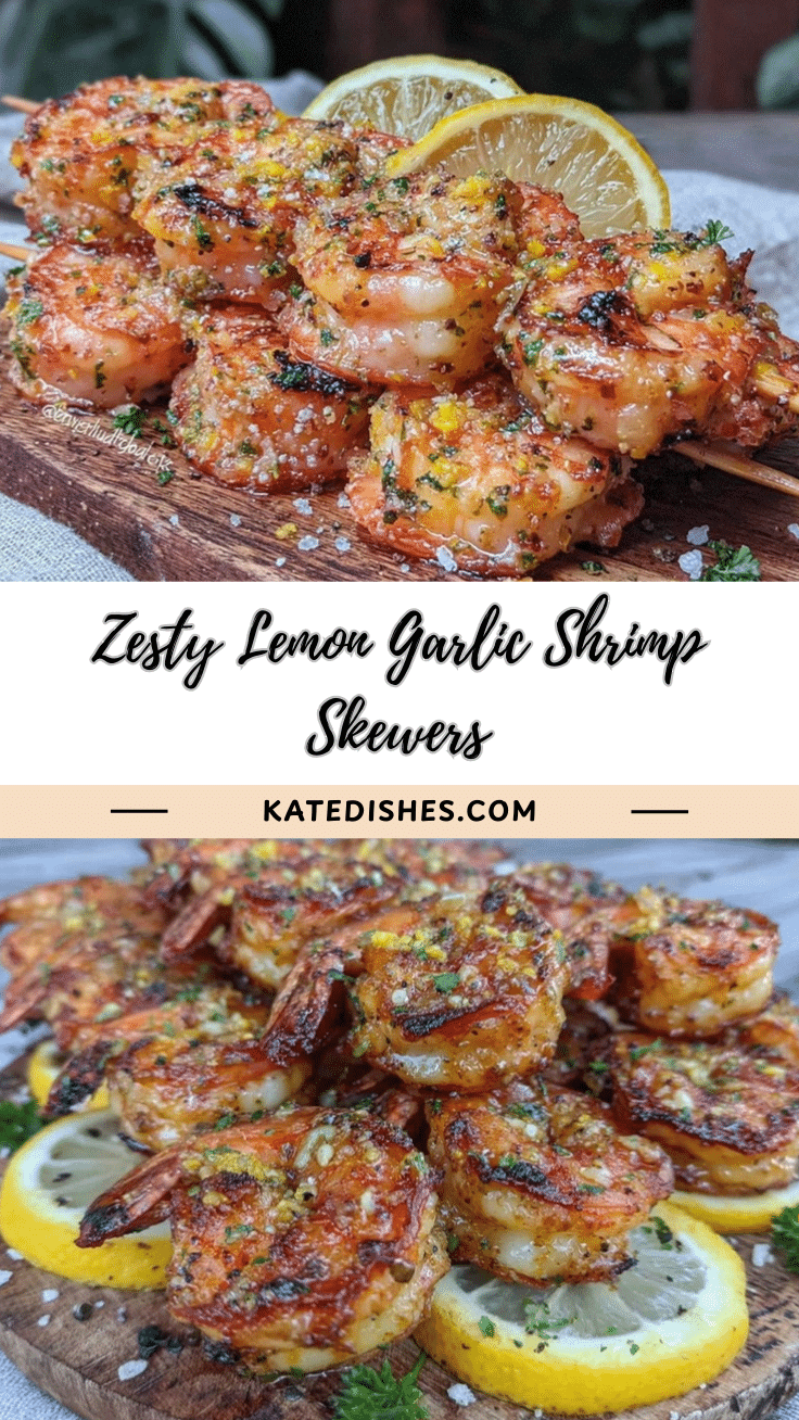 lemon garlic shrimp skewers recipe