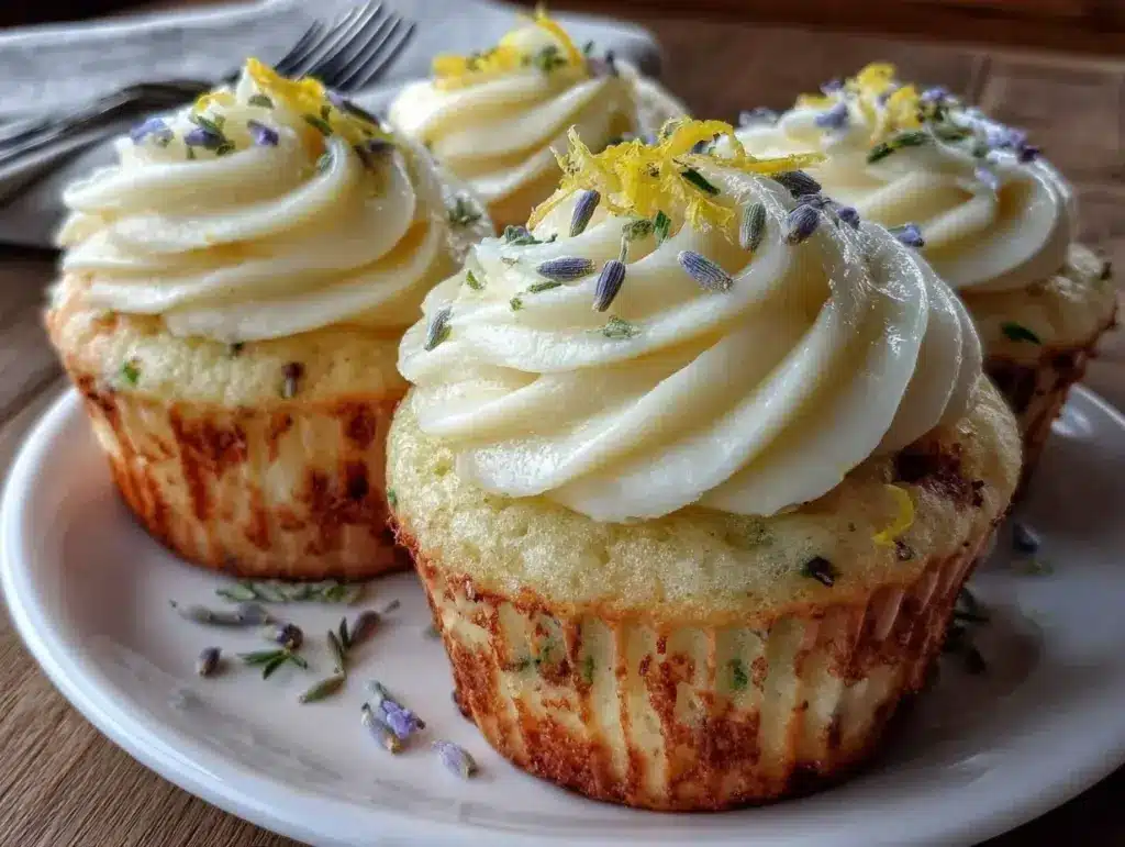 lemon lavender cupcakes - featured image