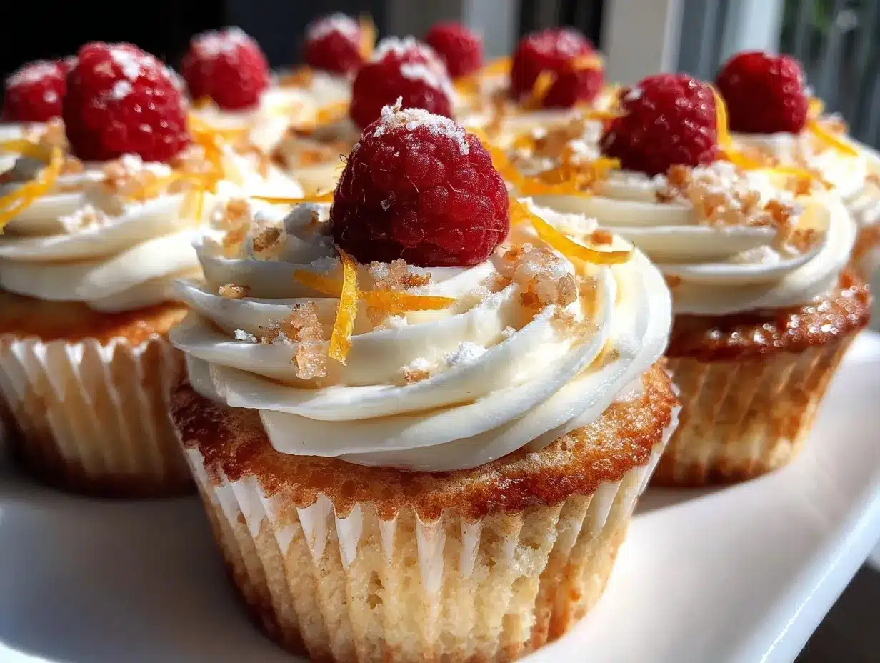 lemon raspberry cupcakes preparation steps