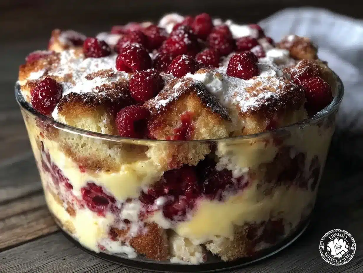 light lemon raspberry trifle preparation steps