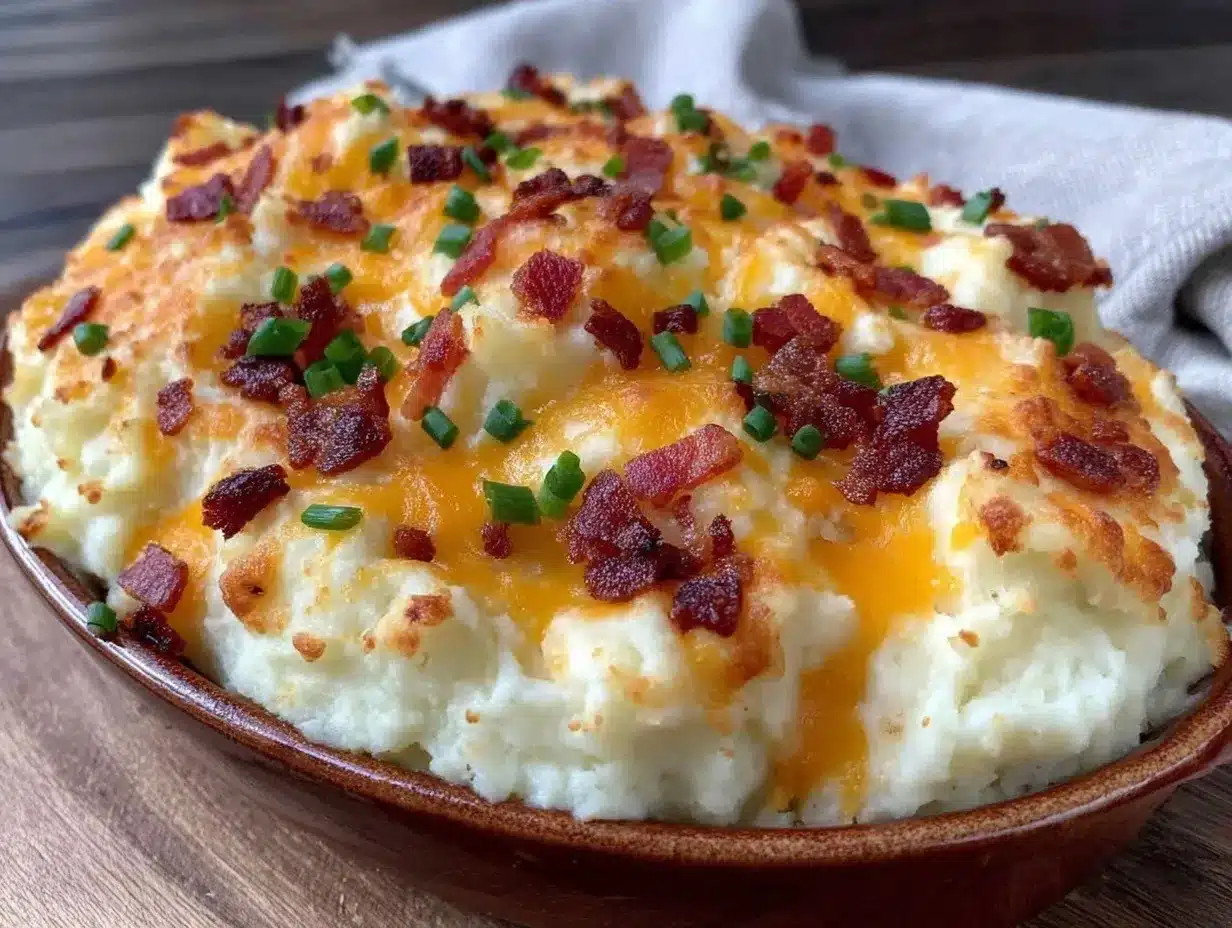 loaded mashed potato casserole preparation steps