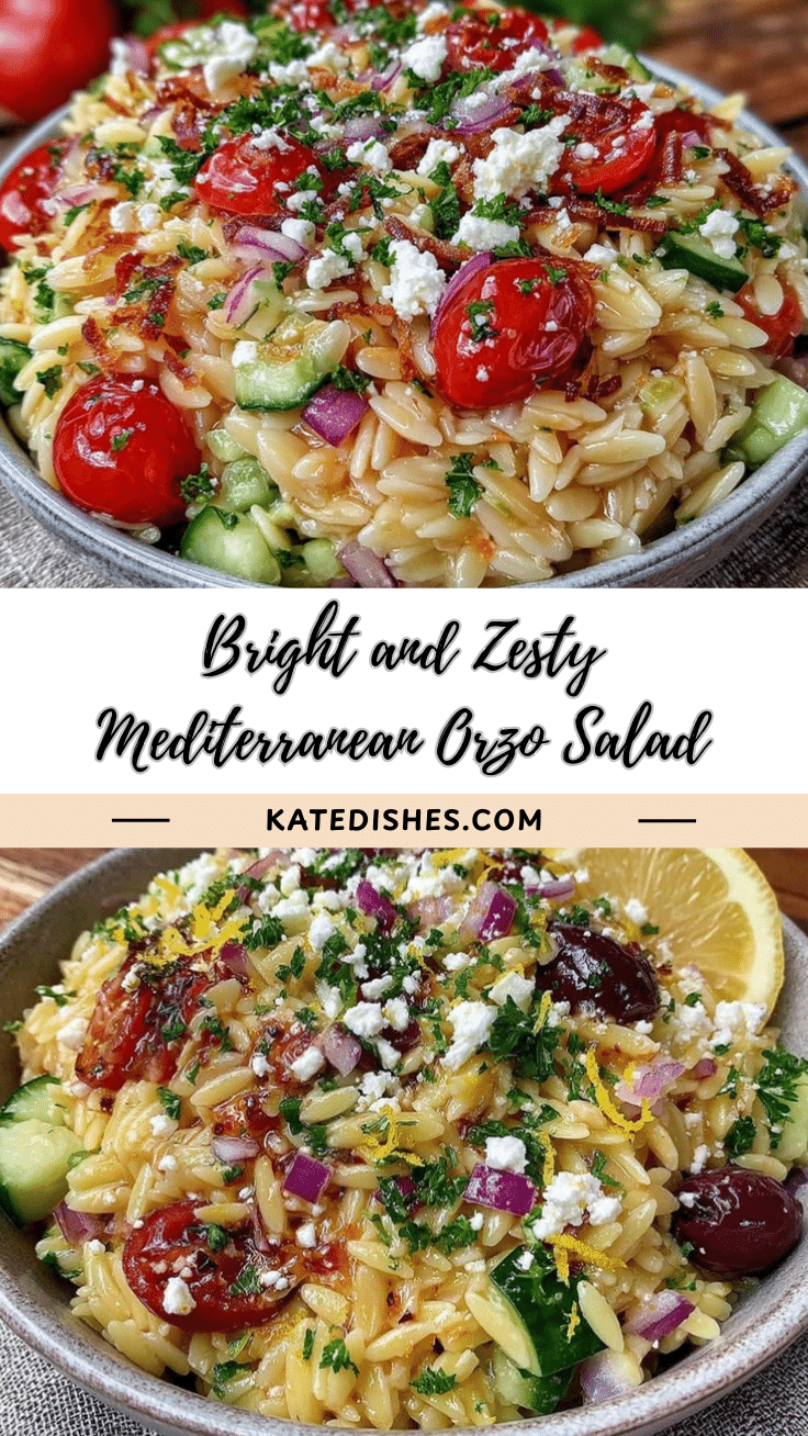 Mediterranean Orzo Salad recipe