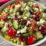Mediterranean quinoa salad with feta - featured image