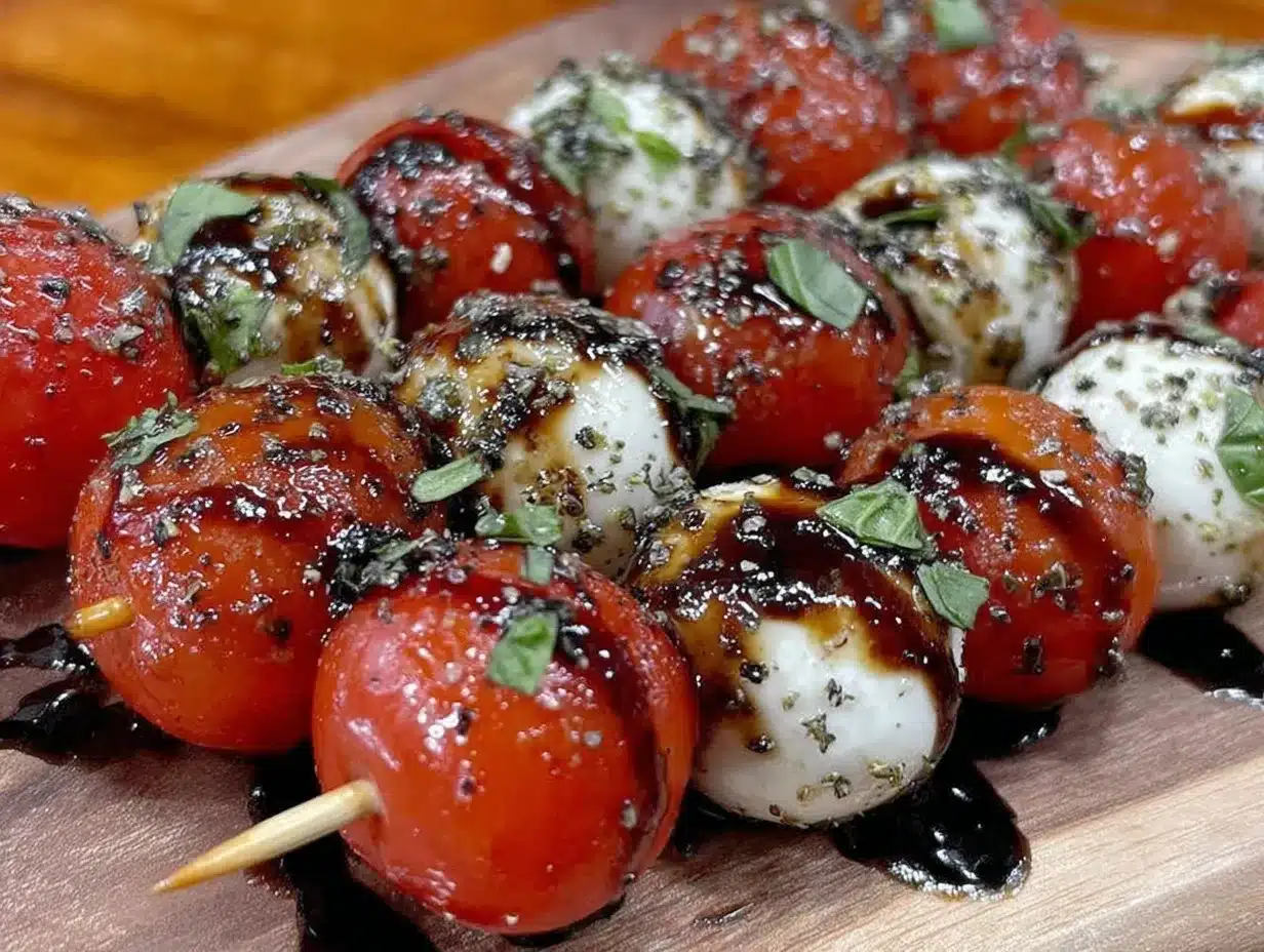 mini caprese skewers preparation steps