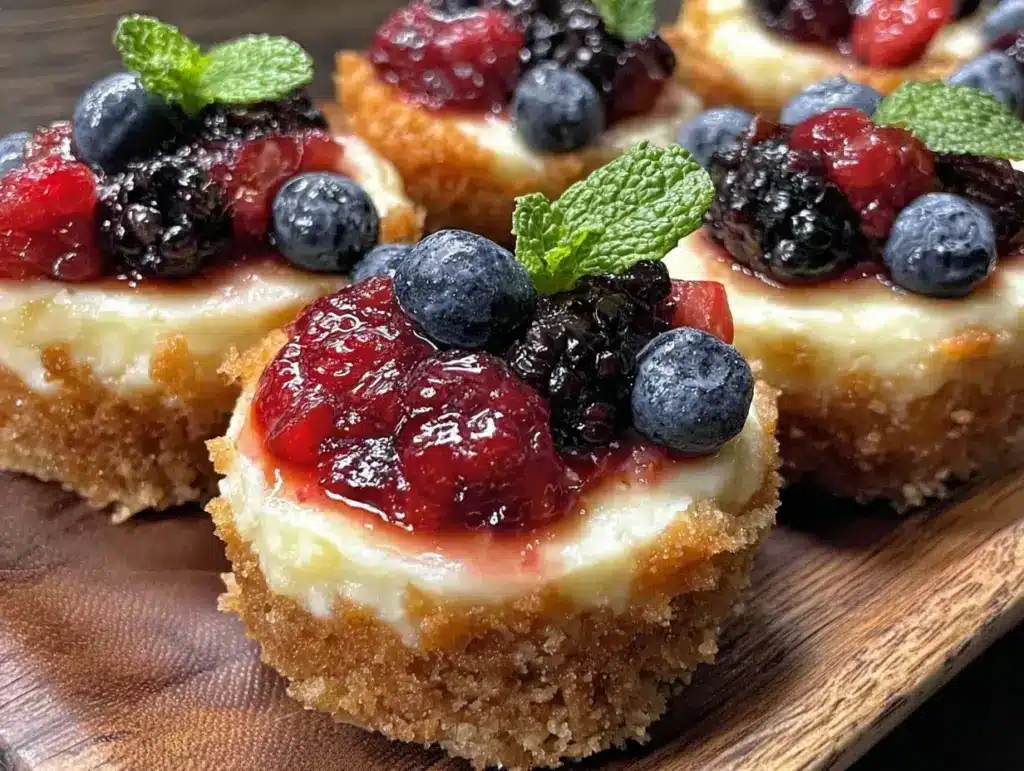 mini lemon cheesecakes - featured image