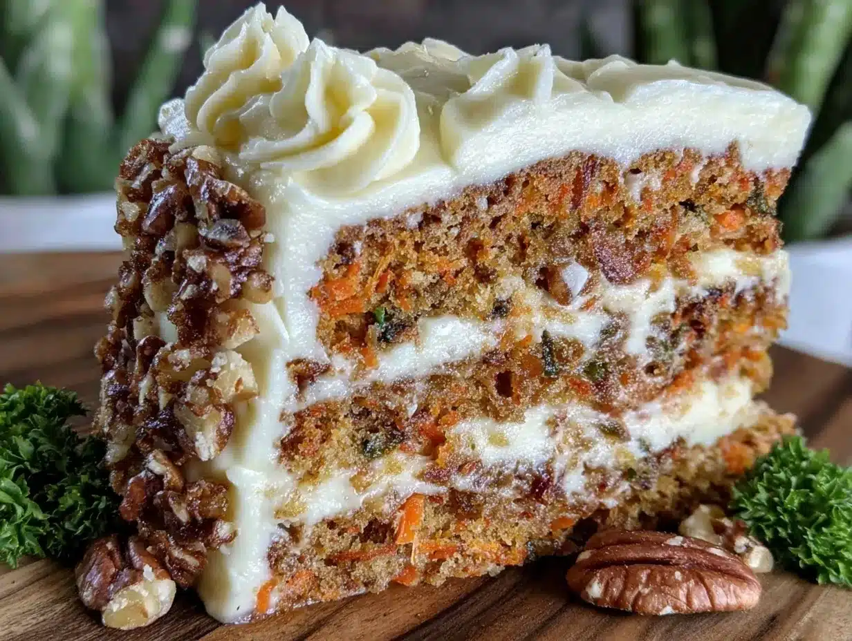 moist carrot cake layer cake preparation steps