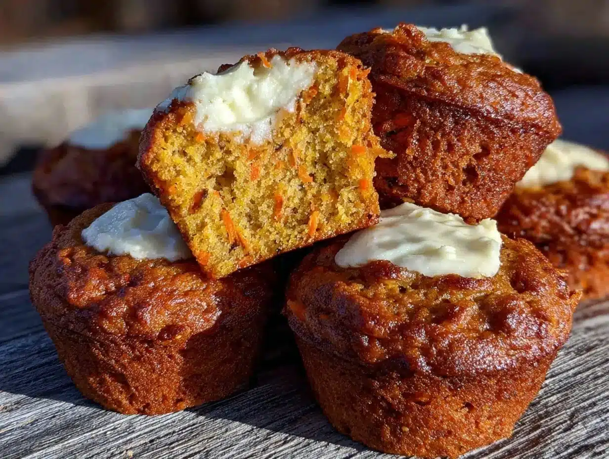 moist carrot cake muffins preparation steps