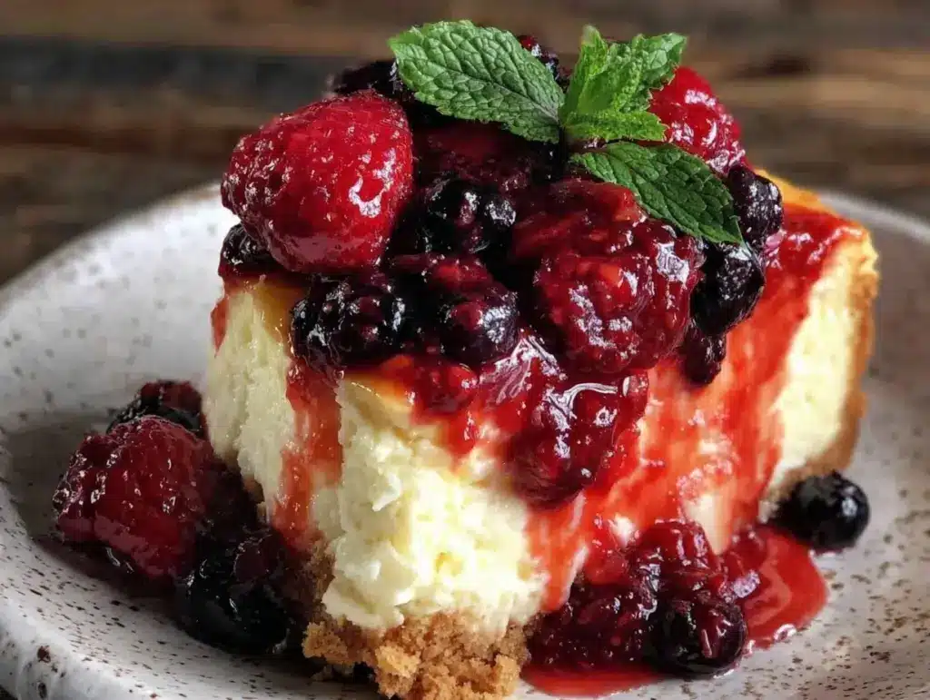 New York style cheesecake recipe - featured image