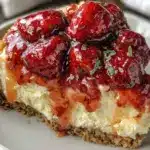 no bake strawberry cheesecake - featured image