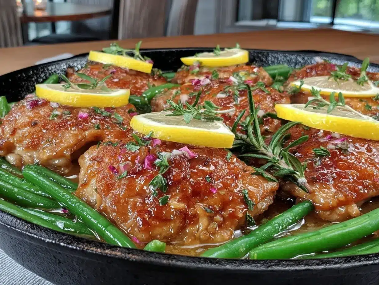 one-pan lemon butter chicken preparation steps