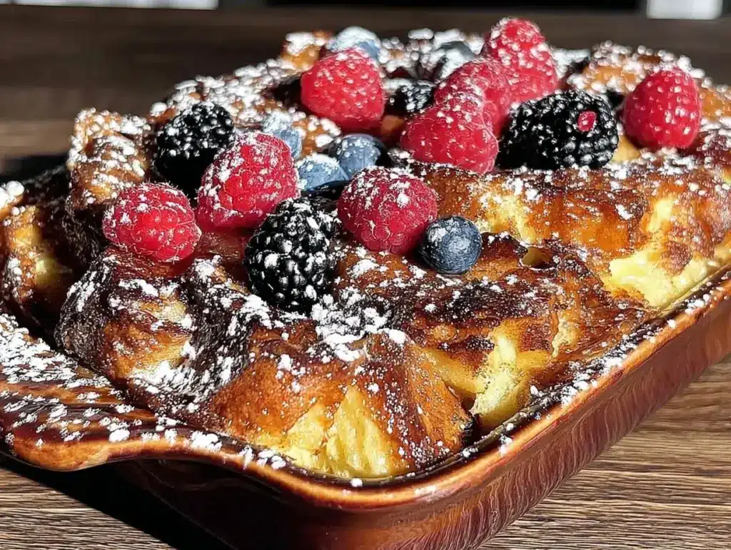 overnight french toast casserole - featured image