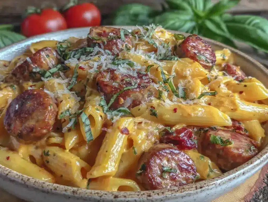 Penne alla Vodka with Italian Sausage - featured image