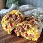 savory loaded breakfast burrito - featured image