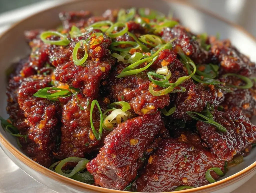 savory mongolian beef - featured image