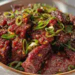 savory mongolian beef - featured image