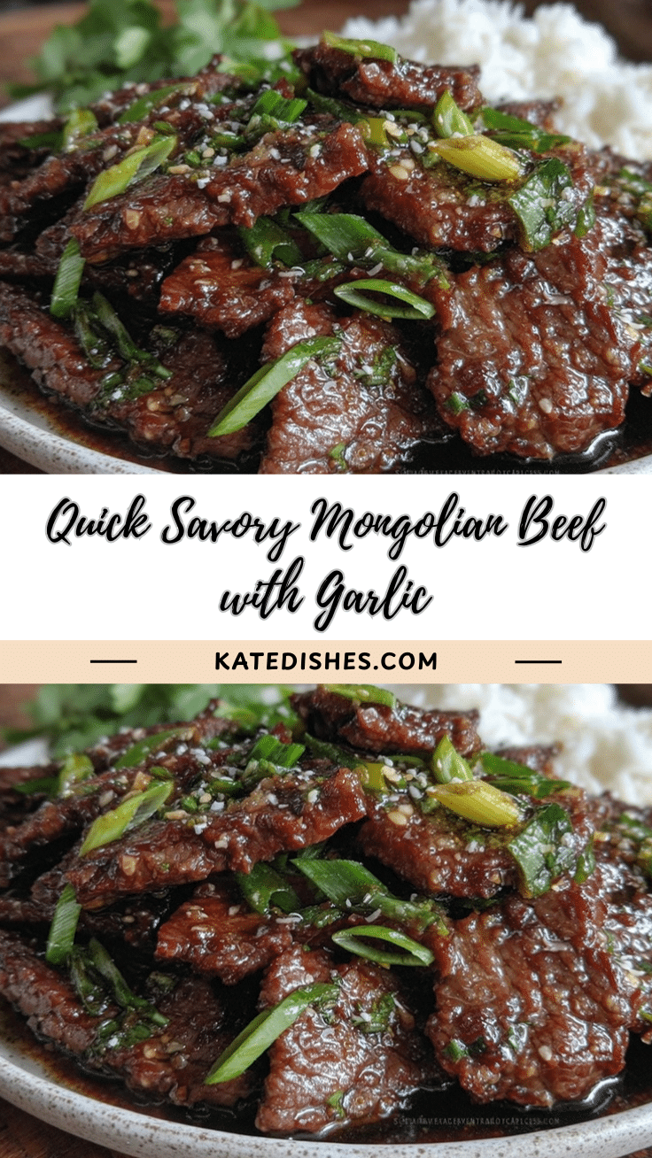 savory Mongolian beef recipe
