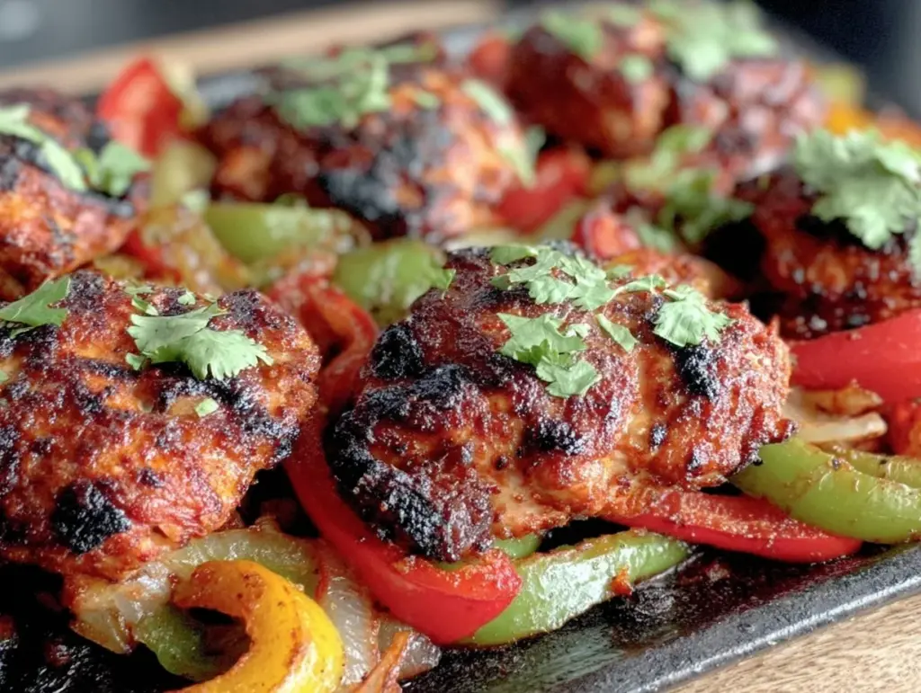 sheet pan chicken fajitas - featured image