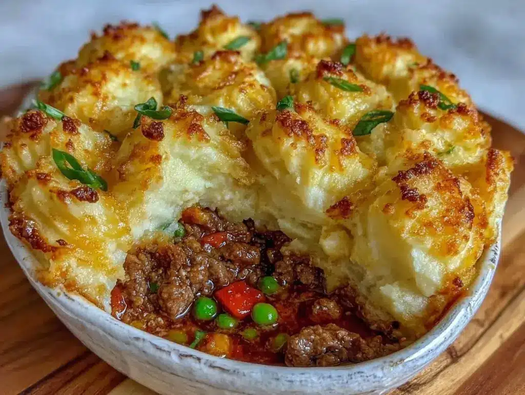 shepherds pie with lamb and vegetables - featured image