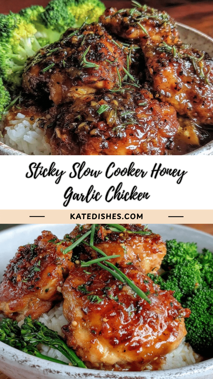 slow cooker honey garlic chicken recipe