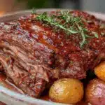 slow cooker mississippi pot roast - featured image