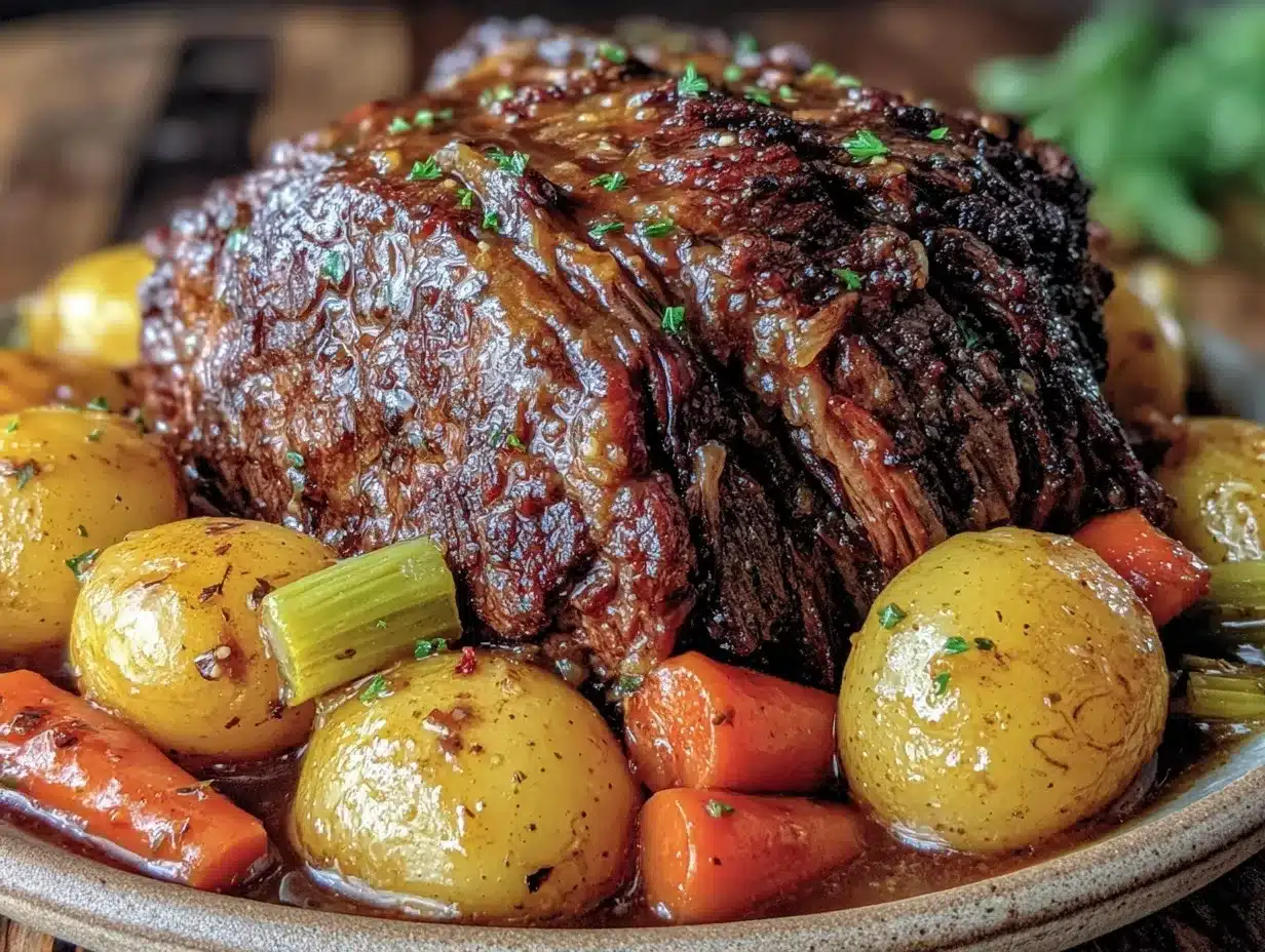 slow cooker pot roast preparation steps