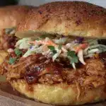 slow cooker pulled bbq chicken sandwiches - featured image