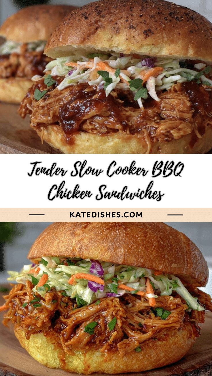 slow cooker pulled bbq chicken sandwiches recipe