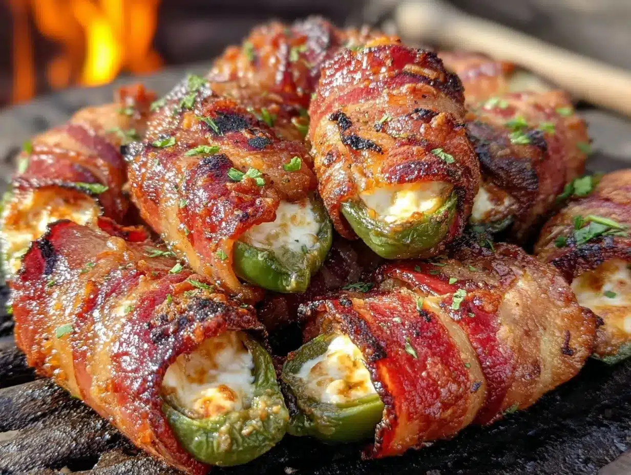 smoky bacon-wrapped jalapeño poppers preparation steps