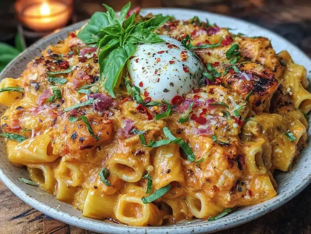 spicy vodka rigatoni - featured image