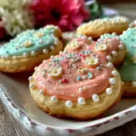spring bunny-shaped sugar cookies - featured image
