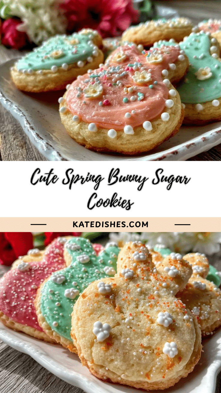 spring bunny-shaped sugar cookies recipe