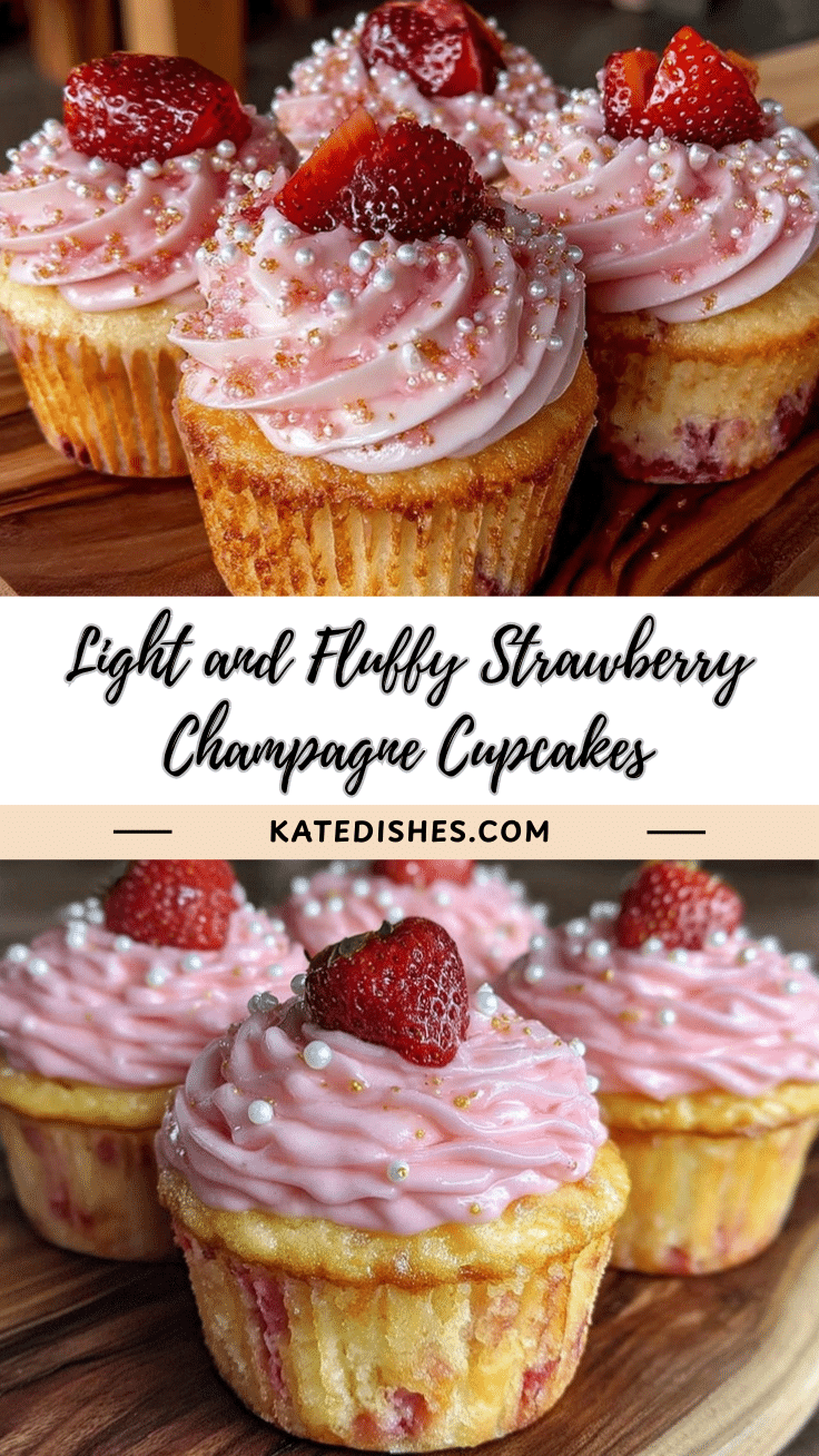 strawberry champagne cupcakes recipe