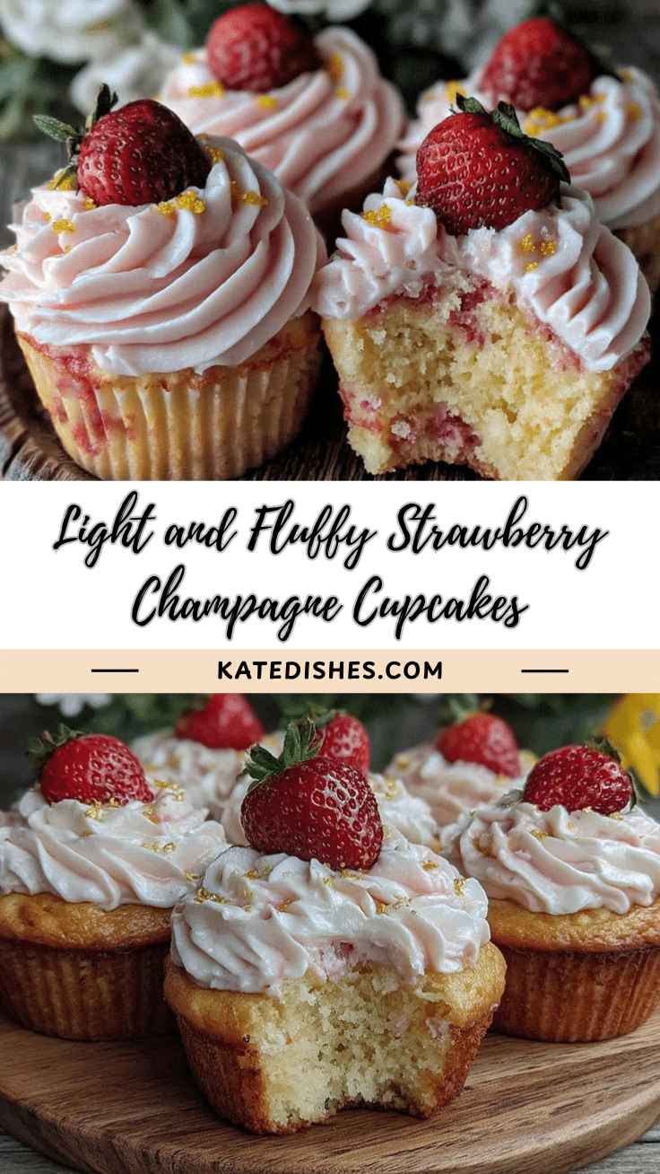 strawberry champagne cupcakes recipe