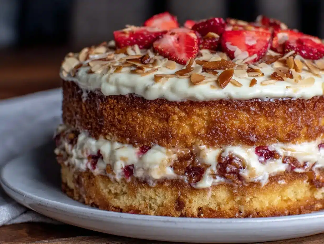 Strawberry Crunch Cake Recipe preparation steps