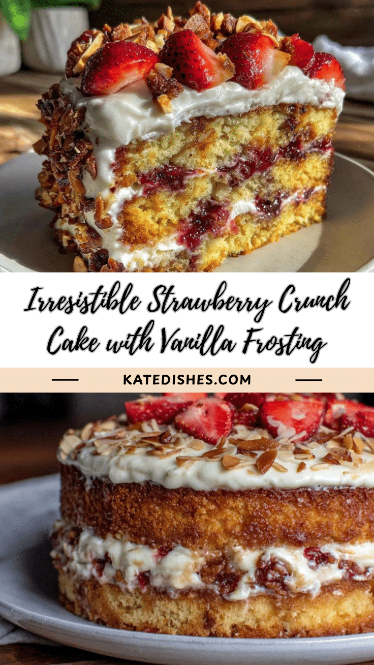 Strawberry Crunch Cake Recipe recipe