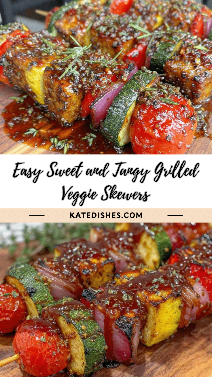 sweet and tangy grilled vegetable skewers recipe