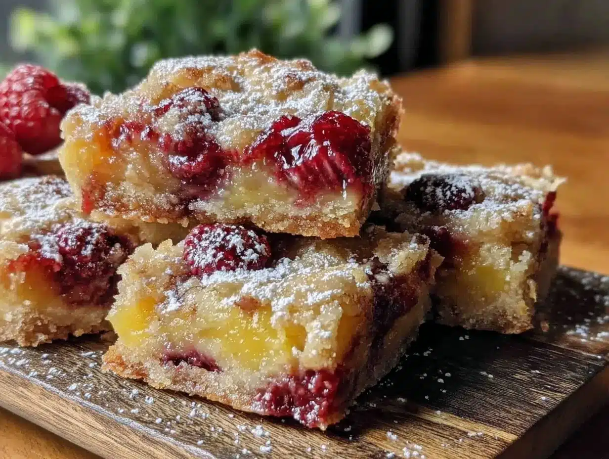 tangy raspberry lemon bars preparation steps