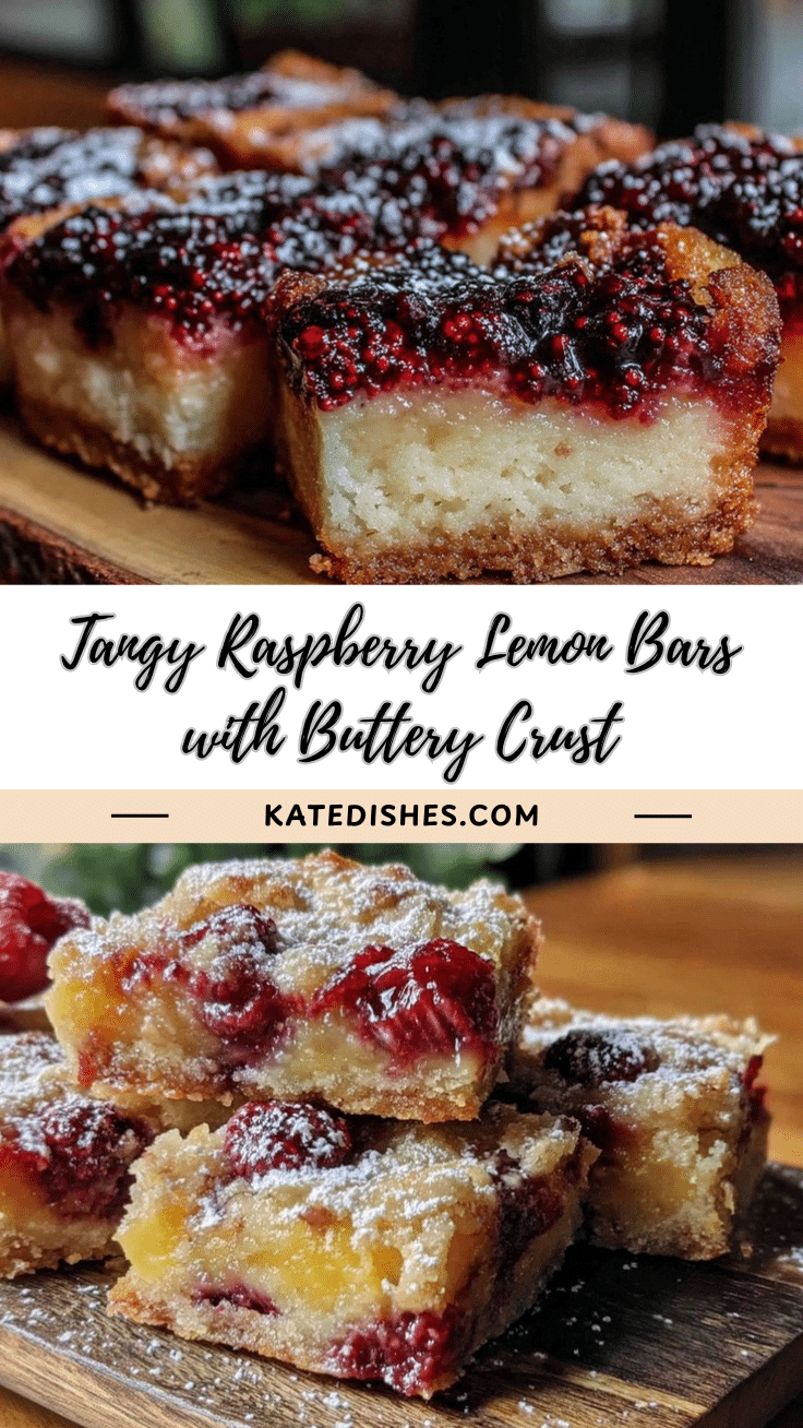 tangy raspberry lemon bars recipe