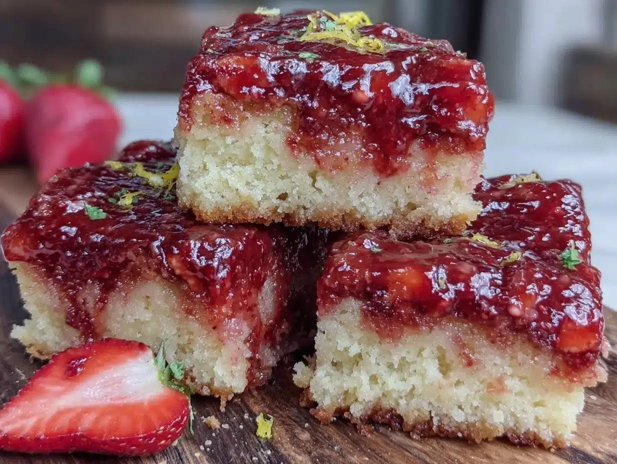 tangy strawberry lemonade bars preparation steps